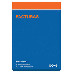 Dohe Talonario Facturas - 100 Hojas - Papel Autocopiativo - TamaÃ±o A4