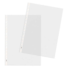 Dohe Premium Plus Pack de 100 Fundas Multitaladro TamaÃ±o Folio - Polipropileno Rugoso - 16 Perforaciones