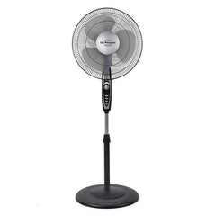 Orbegozo SF 3347 Ventilador de Pie Potente y Eficiente - Amplia Superficie de Ventilacion - Cabezal Multiorientable - Temporizador de 2h - Facil Manipulacion - Base Redonda Estable