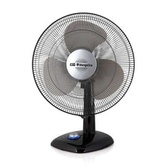 Orbegozo TF 0144 Ventilador de Sobremesa - Moderno DiseÃ±o - 3 Velocidades de Ventilacion - Funcion Oscilacion e Inclinacion - Silencioso - Control de Velocidad LED