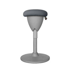Cromad Design Taburete Multiusos - Asiento con Altura Ajustable - Giro de 360Âº - Tejido a Prueba de Agua - Color Gris