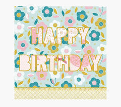 Pictura Tarjeta Arabesque - 16x16cm - Tematica Feliz CumpleaÃ±os - Tarjeta Triptica sin Envoltorio - Incluido Sobre Blanco - Papel con Certificacion FSC