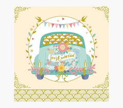 Pictura Tarjeta Arabesque - 16x16cm - Tematica Boda - Tarjeta Triptica sin Envoltorio - Incluido Sobre Blanco - Papel con Certificacion FSC