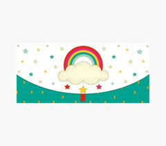 Pictura Tarjeta Money Cards - Tarjeta de Regalo Tipo Sobre Horizontal - Tematica Arcoiris - 21.3x9.6cm - Embolsada Individualmente en Celofan - Incluido Sobre Blanco - Papel con Certificacion FSC