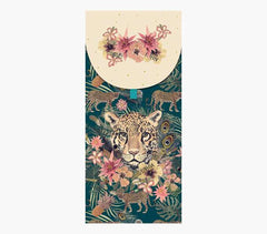 Pictura Tarjeta Money Cards - Tarjeta de Regalo Tipo Sobre - 9.6x21.3cm - Tematica Leopardo - Embolsada Individualmente - Incluido Sobre Blanco - Papel con Certificacion FSC