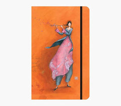 Pictura GaÃ«lle Boissonnard Cuaderno de Tapa Dura - 13x21cm - Cierre con Cinta Elastica - Cinta de Raso para Marcar La Pagina - 192 Paginas con Lineas