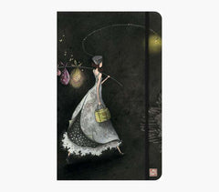Pictura GaÃ«lle Boissonnard Cuaderno de Tapa Dura - 13x21cm - Cierre con Cinta Elastica - Cinta de Raso para Marcar La Pagina - 192 Paginas con Lineas
