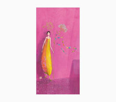 Pictura GaÃ«lle Boissonnard Tarjeta Doble - Acabado en Barniz de Relieve UV Grueso - Laminado Mate de Tacto Suave - 10.5x21cm - Papel con Certificacion FSC