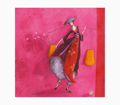 Pictura GaÃ«lle Boissonnard Tarjeta Doble - Acabado en Barniz de Relieve UV Grueso - Laminado Mate de Tacto Suave - 16x16cm - Papel con Certificacion FSC