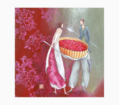 Pictura GaÃ«lle Boissonnard Tarjeta Doble - Acabado en Barniz de Relieve UV Grueso - Laminado Mate de Tacto Suave - 16x16cm - Papel con Certificacion FSC