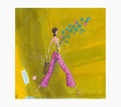 Pictura GaÃ«lle Boissonnard Tarjeta Doble - Acabado en Barniz de Relieve UV Grueso - Laminado Mate de Tacto Suave - 16x16cm - Papel con Certificacion FSC