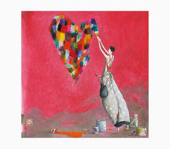 Pictura GaÃ«lle Boissonnard Tarjeta Doble - Acabado en Barniz de Relieve UV Grueso - Laminado Mate de Tacto Suave - 16x16cm - Papel con Certificacion FSC