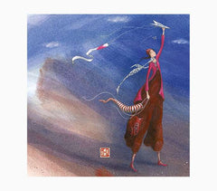 Pictura GaÃ«lle Boissonnard Tarjeta Doble - Acabado en Barniz de Relieve UV Grueso - Laminado Mate de Tacto Suave - 16x16cm - Papel con Certificacion FSC