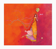 Pictura GaÃ«lle Boissonnard Tarjeta Doble - Acabado en Barniz de Relieve UV Grueso - Laminado Mate de Tacto Suave - 10.5x21cm - Papel con Certificacion FSC