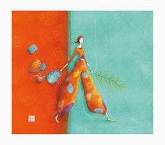 Pictura GaÃ«lle Boissonnard Tarjeta Doble - Acabado en Barniz de Relieve UV Grueso - Laminado Mate de Tacto Suave - 10.5x21cm - Papel con Certificacion FSC