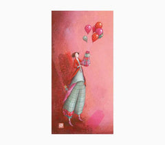 Pictura GaÃ«lle Boissonnard Tarjeta Doble - Acabado en Barniz de Relieve UV Grueso - Laminado Mate de Tacto Suave - 10.5x21cm - Papel con Certificacion FSC