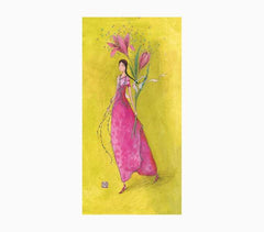 Pictura GaÃ«lle Boissonnard Tarjeta Doble - Acabado en Barniz de Relieve UV Grueso - Laminado Mate de Tacto Suave - 10.5x21cm - Papel con Certificacion FSC
