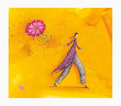 Pictura Aquarupella GaÃ«lle Boissonnard Tarjeta Doble 14x16cm - Acabado en Barniz de Relieve UV Grueso - Laminado Mate de Tacto Suave - Papel con Certificacion FSC
