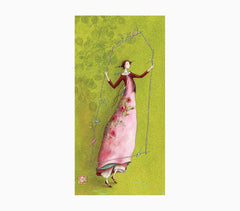 Pictura Aquarupella GaÃ«lle Boissonnard Tarjeta Doble 10.5x21cm - Acabado en Barniz de Relieve UV Grueso - Laminado Mate de Tacto Suave - Papel con Certificacion FSC