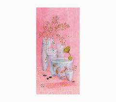 Pictura Aquarupella GaÃ«lle Boissonnard Tarjeta Doble 10.5x21cm - Acabado en Barniz de Relieve UV Grueso - Laminado Mate de Tacto Suave - Papel con Certificacion FSC
