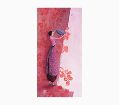Pictura Aquarupella GaÃ«lle Boissonnard Tarjeta Doble 10.5x21cm - Acabado en Barniz de Relieve UV Grueso - Laminado Mate de Tacto Suave - Papel con Certificacion FSC