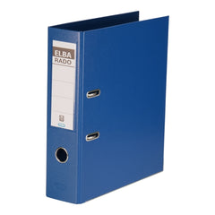 Elba Plast Archivador TamaÃ±o A4 - Ancho 80mm - Con Palanca y Rado - Resistente y Duradero - Fabricado en PVC - Color Azul