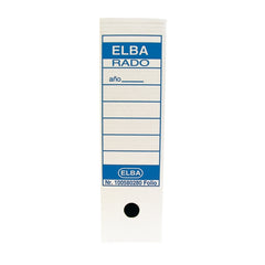 Elba Caja de Archivo Definitivo Folio Prolongado - Resistente y Duradera - Ideal para Organizar Documentos - DiseÃ±o Elegante y Funcional - Color Blanco y Azul