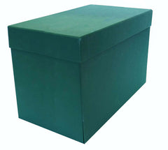 Elba Caja de Transferencia TamaÃ±o Folio - Lomo de 20cm - Tapa Protectora y Solapa Abatible - Fabricada en Carton Reciclado Forrado con Geltex - Medidas 38.5x25.3x20.5cm - Color Verde