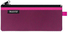 Leitz WOW Bolsa Porta-Todo Mediana 2 Compartimentos - TamaÃ±o 85x6x210mm - Lavable y Duradera - Cierre de Cremallera - Color Fucsia
