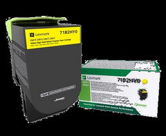 Cartouche de toner originale Lexmark CS417/CX417/CS517/CX517 Amarillo - 71B2HY0/71B0H40