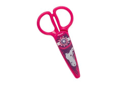 Dahle 54675 Kids Tijeras Infantiles 12cm para los mas PequeÃ±os - Hojas de Plastico - Puntas Redondeadas - Modelo Caballo - Color Rosa