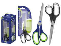 Bismark Tijeras de Oficina Acero Inoxidable 21cm - EmpuÃ±adura Ergonomica - Muy Ligeras y Resistentes - Colores Surtidos Aleatorios
