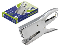 Bismark Grapadora de Tenaza Cromada - Capacidad de Grapado 40 Hojas - DiseÃ±o Ergonomico - Alta Durabilidad - Color Plata