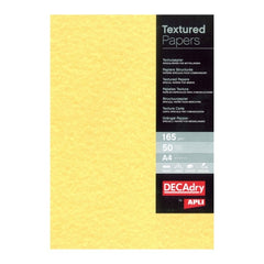 Apli Pack de 50 Folhas de Papel Pergamino - 165gr - Diseño Doble Cara - Ideal para Invitaciones, Diplomas y Manualidades - Compatível con Impresoras Inkjet, Laser y Fotocopiadoras - Cor Oro