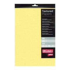 Apli Pack de 25 Folhas de Papel Pergaminho - 95gr - Design Duplo Lado - Ideal para Convites, Diplomas e Trabalhos Manuais - Compatível com Impressoras Inkjet, Laser e Fotocopiadoras - Cor Ouro