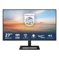 Philips 1000 Series 27E2N1600AE/00 Monitor 27" IPS QuadHD 100Hz HDR10 - Respuesta 1ms - HDMI, USB-C - VESA 100x100mm - Color Negro