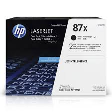 Pacote preto HP CF287XD com 2 cartuchos de toner originais - 87X