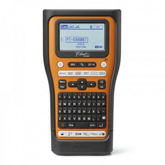 Brother PT-E560BTVP Rotuladora Electronica Bluetooth - Con Conexion a PC - Pantalla LCD - Ancho Max. de Cinta 18mm - Color Negro/Naranja