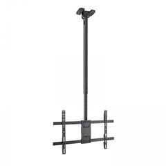 Tooq Soporte XL de Techo para Pantallas 43-86" - Angulo de Giro 180Âº - Inclinable - Gestion de Cables - Peso Max. 60kg - VESA Max. 600x400mm - Color Negro