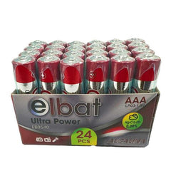 Elbat Pack 24 Pcs Pilas Alcalinas LR03/AAA - Color Varios