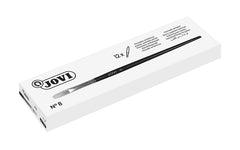 Jovi Pinceles Artisticos Planos Pelo de Cerda NÂº 8 - Pelo Natural - Mango de Madera - Punta Plana - Pelo Duro - Color Varios