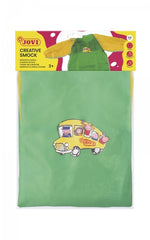 Jovi Delantal Infantil de 5 a 8 AÃ±os - Proteccion Contra Manchas - PuÃ±os Elasticos - Facil Adaptacion - Color Verde