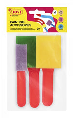 Jovi Painting Accessories Pack de 3 Pinceles de Espuma - TamaÃ±os Diferentes - Especiales para Pintura de Dedos - Faciles de Limpiar con Agua y Jabon - Color Varios