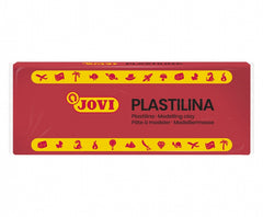 Jovi Caja de 15 Pastillas de Plastilina 150gr - Pasta Vegetal - No Se Seca - sin Gluten - Inocua - Facil de Moldear - Ideal para Figuras Voluminosas - Color Rojo
