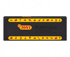 Jovi Caja de 15 Pastillas de Plastilina 150gr - Pasta de Modelar Vegetal - No Se Seca - sin Gluten - Inocua y No Toxica - Facil de Moldear - Ideal para Figuras Voluminosas - Color Negro