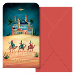 Dohe Oriente Pack de 6 Tarjetas/Billeteros de Felicitacion NavideÃ±a con Sobre - TamaÃ±o 9x16cm - Papel Offset - Impresas a todo Color