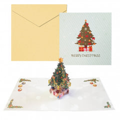 Dohe Christmas Tree Tarjeta 3D de Felicitacion NavideÃ±a con Sobre - TamaÃ±o 15x15cm - Impresas a todo Color