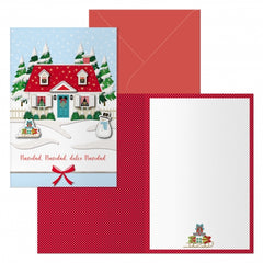 Dohe Home Pack de 6 Tarjetas de Felicitacion NavideÃ±a con Sobre - TamaÃ±o Cerrada 11.5x17cm, Abierta 23x17cm - Papel Offset - Impresas a todo Color