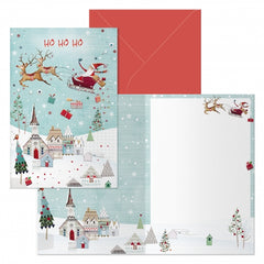 Dohe Laponia Pack de 6 Tarjetas de Felicitacion NavideÃ±a con Sobre - TamaÃ±o Cerrada 11.5x17cm, Abierta 23x17cm - Papel Offset - Impresas a todo Color
