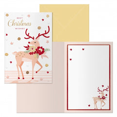 Dohe Nara Pack de 6 Tarjetas de Felicitacion NavideÃ±a con Sobre - TamaÃ±o Cerrada 11.5x17cm, Abierta 23x17cm - Papel Offset - Impresas a todo Color